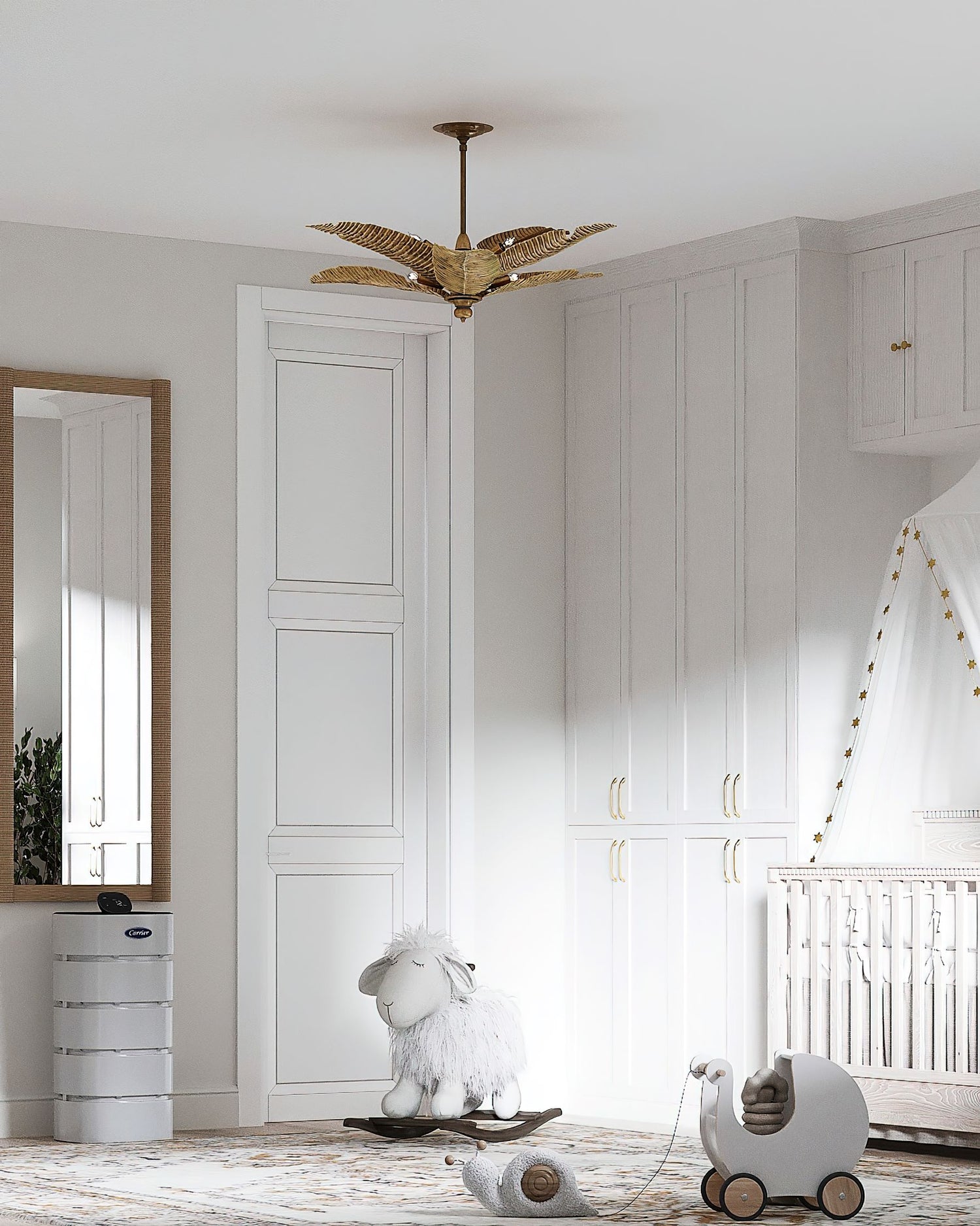 Children's room with Smart Home Air Purifier in the background. 