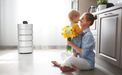 Carrier Air Purifier kitchen display with a mother and her daughter